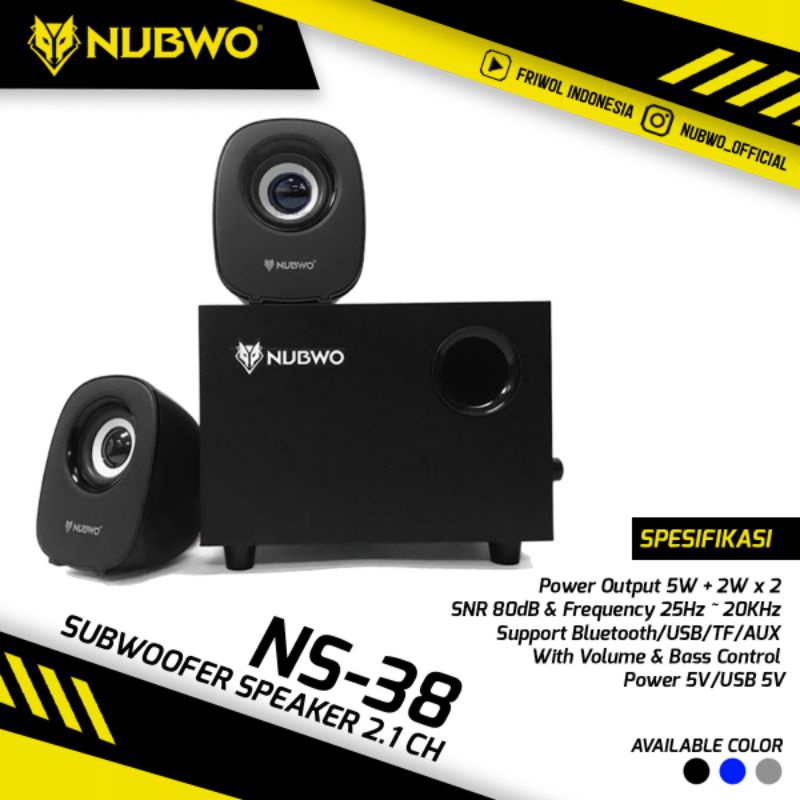 Nubwo NS-38 -Speaker Bluetooth 2.1 -Speaker Nubwo Craneo