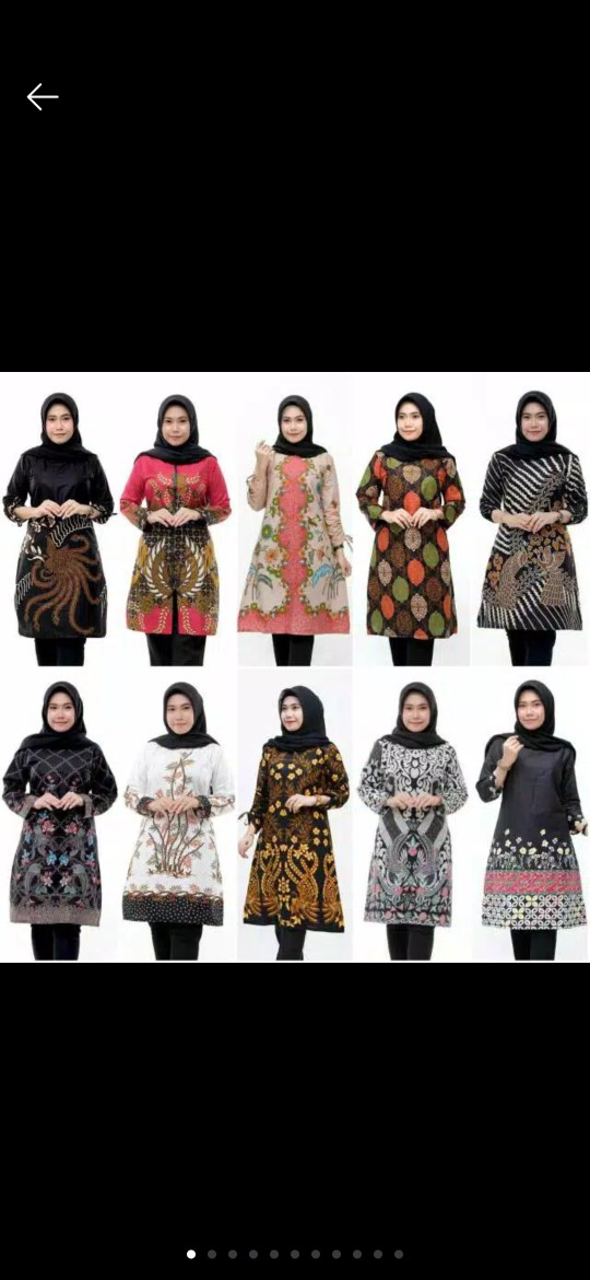 Cod | Tunik Batik Wanita Modern Tunik Batik Jumbo Kekinian M L Xl Xxl Jumbo
