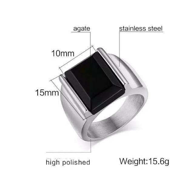 Cincin Pria keren Simple elegan IMPORT