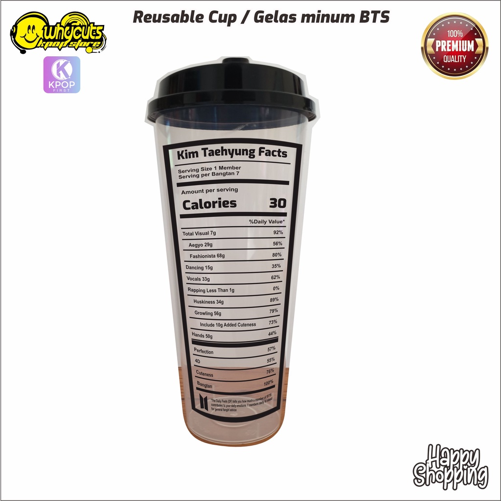 ReusableCup Bts Fact 700ml tahan panas dan dingin