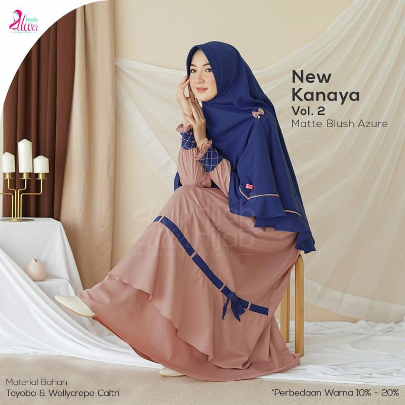 Gamis set Khimar New Kanaya Original #alwahijab