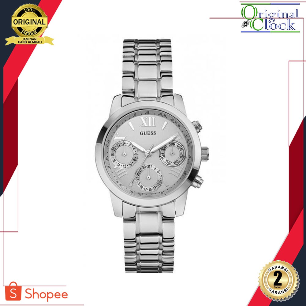 JAM TANGAN PRIA WANITA | RANTAI | KULIT | KARET | MURAH | WANITA GU3SS W0448L1 ALL STAINLESS STEEL S