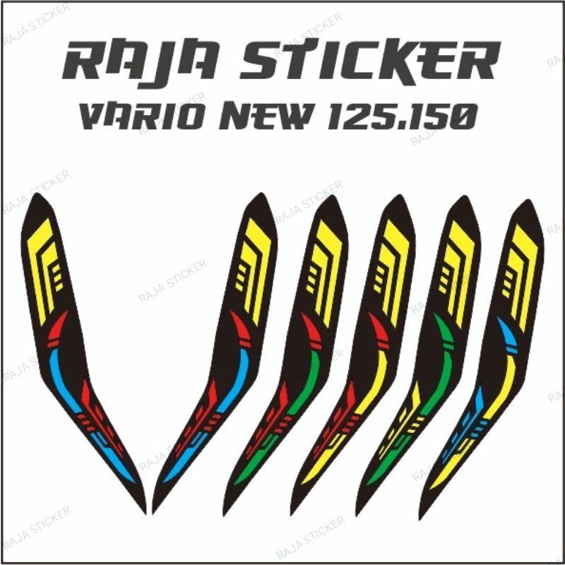 Stiker lampu alis vario new 125/150