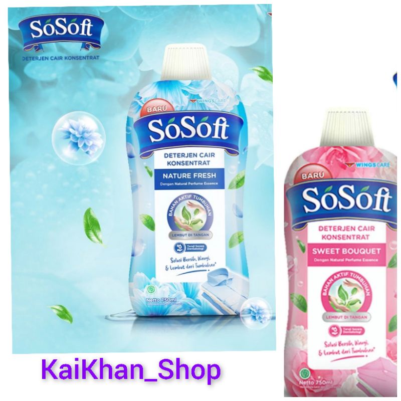 SOSOFT Liquid Detergent Fresh Bottle [ 700ml ]