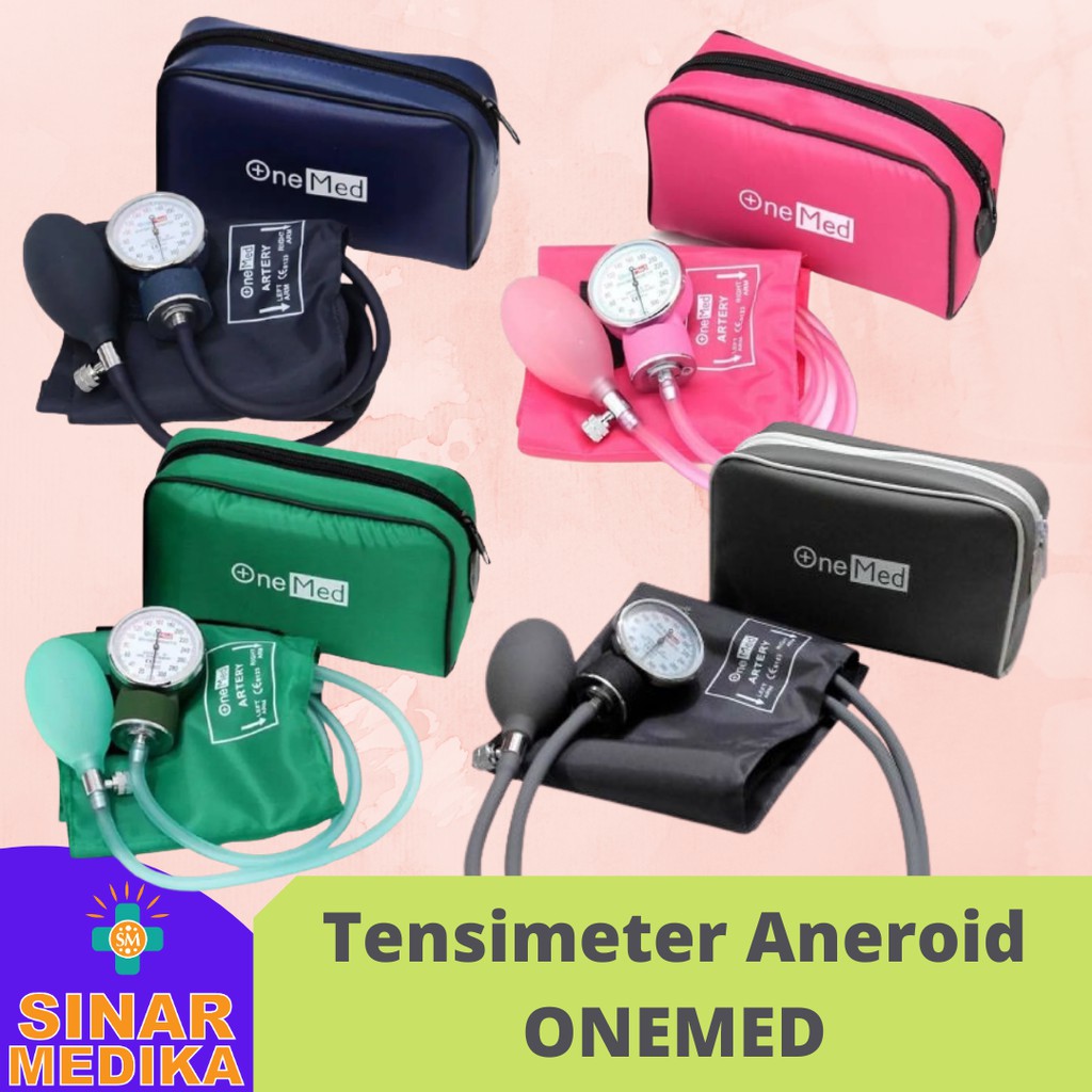 TENSIMETER ONEMED ANEROID . ALAT PENGUKUR TEKANAN DARAH MANUAL .  TENSI METER JARUM ANALOG MURAH