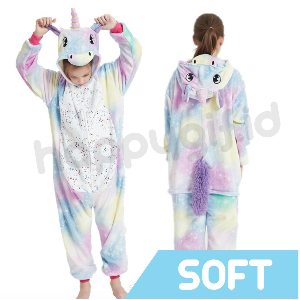 BAJU KOSTUM ONESIE PIYAMA ANAK KID UNICORN SPECIAL NEW ES KRIM ICE CREAM