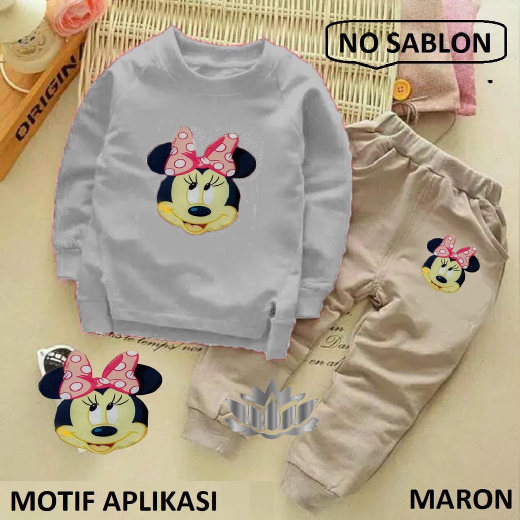 BO - SETELAN MICKEY BUCK / SETELAN SWEATER ANAK / FASHION ANAK/ PAKAIAN ANAK / SETELAN ANAK TERMURAH