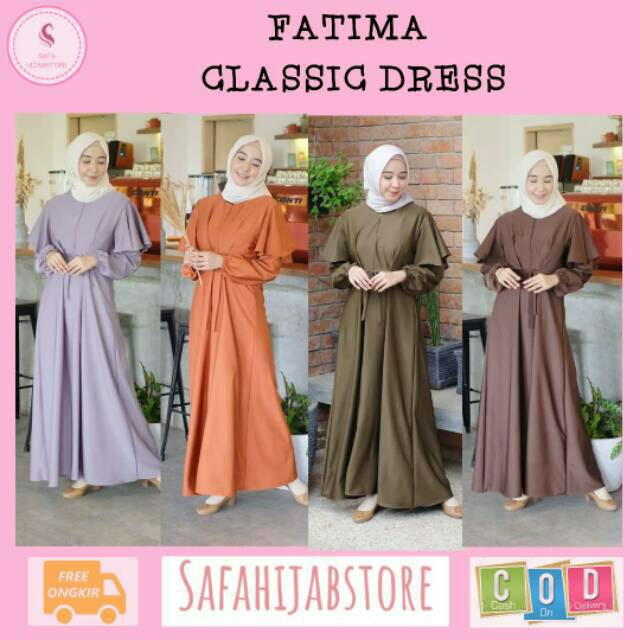 (BISA COD) FATIMA CLASSIC DRESS