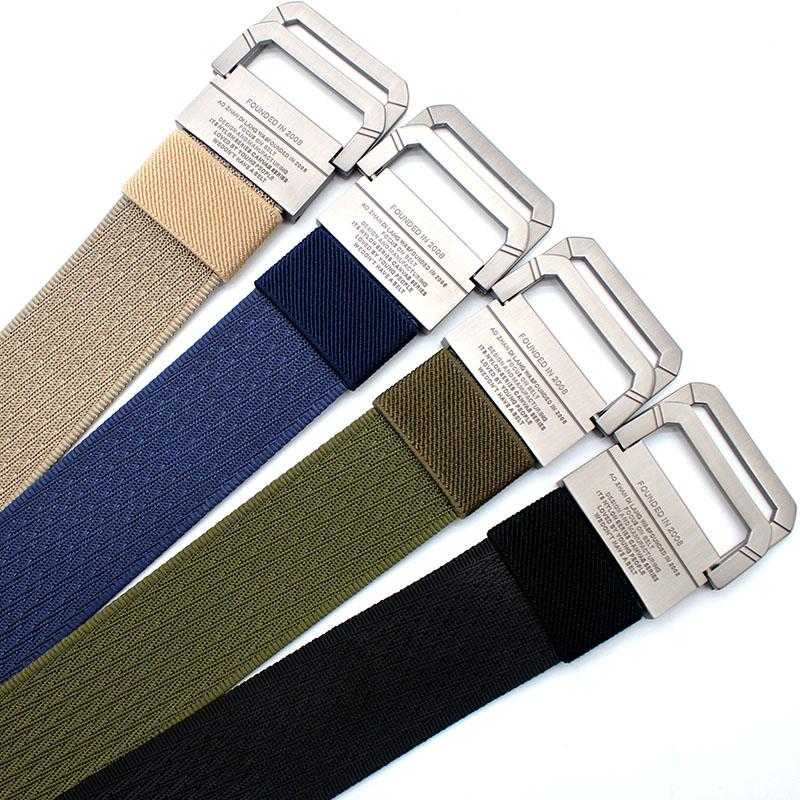 Rhodey Craftman Tali Ikat Pinggang Pria Canvas Buckle Belt - B1029