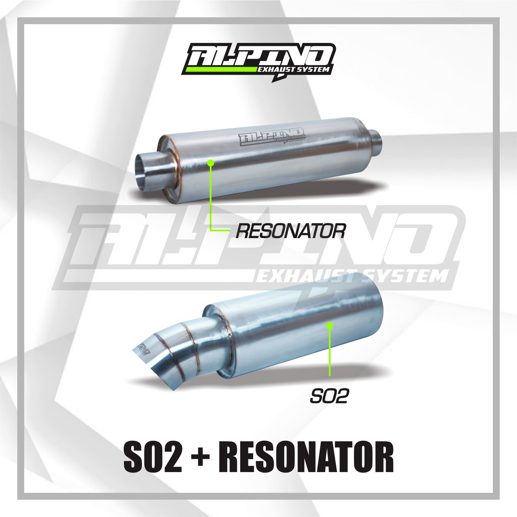 S02 + RESONATOR ALPINO EXHAUST