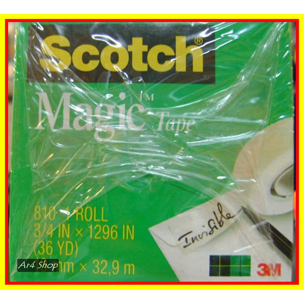 

Tape - Scotch - Magic Tape 810. 3 4 In X 36 Yd Roll