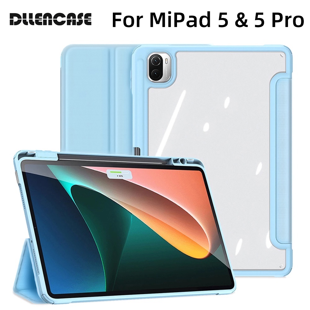 Dllencase Tablet Xiaomi pad 5 Mipad 5 Mipad 5 Pro Dengan Fitur Auto Wake up / Sleep Funda A304