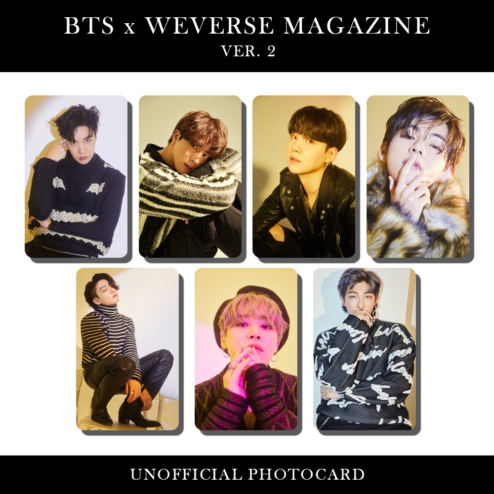 Unofficial Photocard BTS x Weverse Magazine