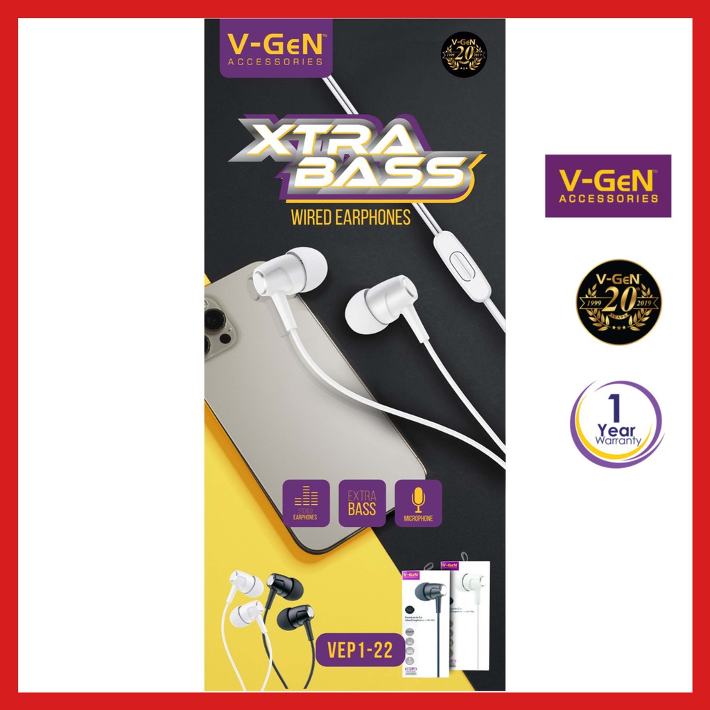 HEADSET VGEN VEP1-22 Extra Bass Stereo