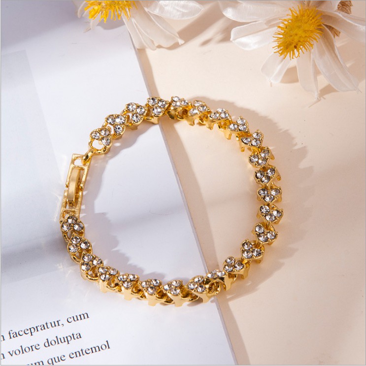 JY-AX Korea Gelang Perempuan Kristal Fashion Berlian-1