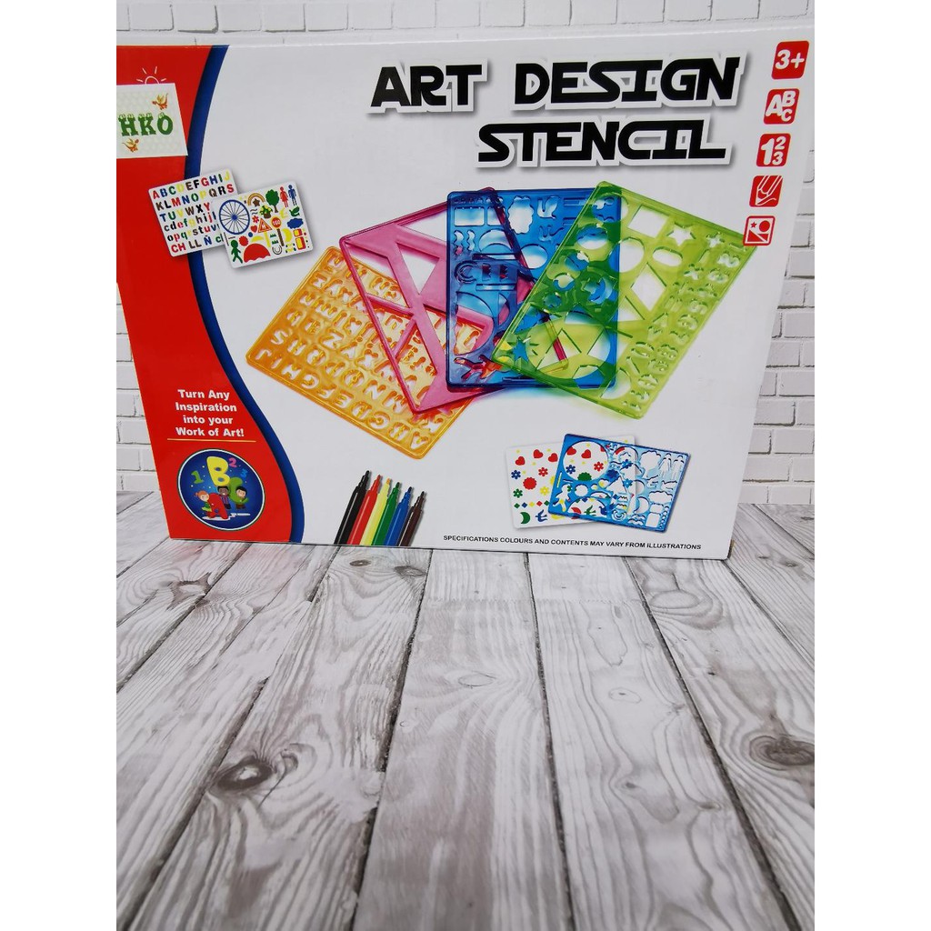 

Mainan edukasi anak - Art design stencil mewarnai gambar no QJ5533HZ