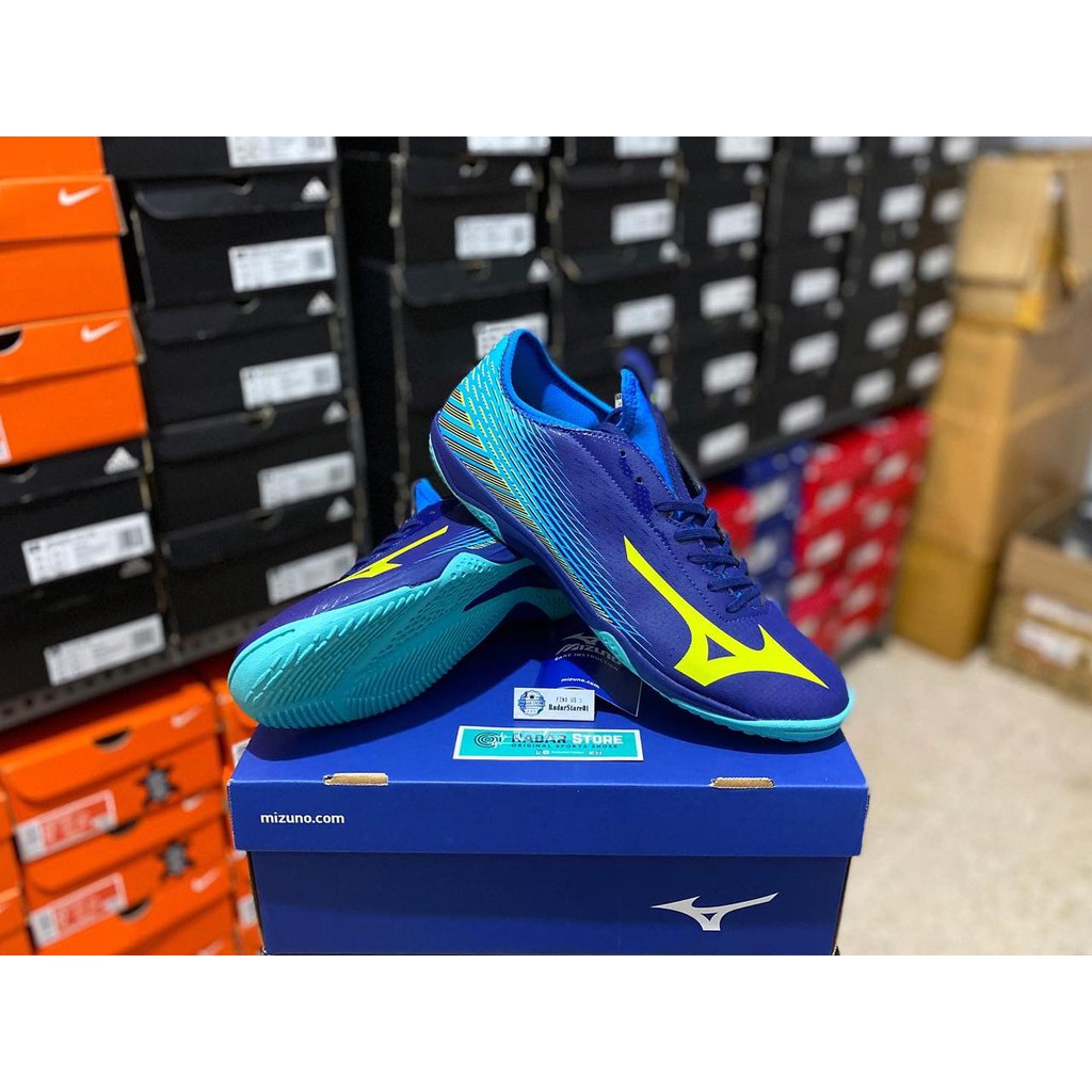 Sepatu Futsal Mizuno Basara Sala Pro IN Blueprint Q1GA193114 Original