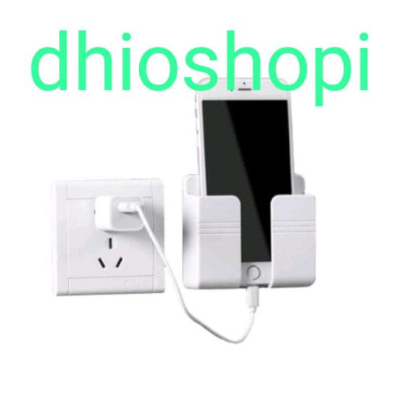 Rak Gantung Hp Charger Remote Tv Ac Tempel Tembok / Holder Phone / Cas Tempel Dinding / Hook Handphone