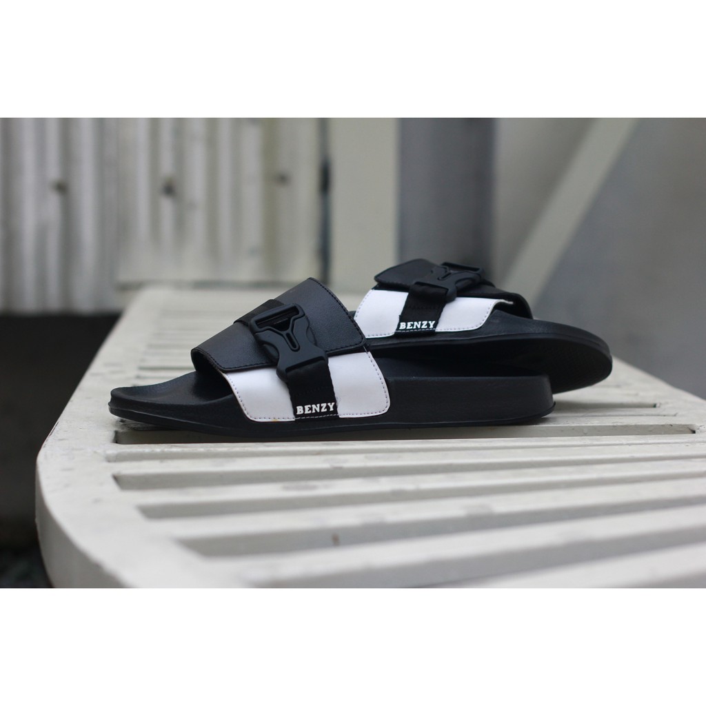 BARE WHITE |FORIND x BENZY| Sandal EVA Ringan Slop Jepit Santai Simple Pria/Men Sendal Footwear