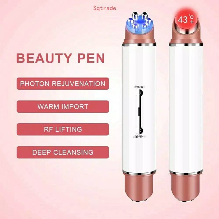 Alat Rf Penghilang Kantung Mata dan Kerutan Setrika Wajah Cleansing