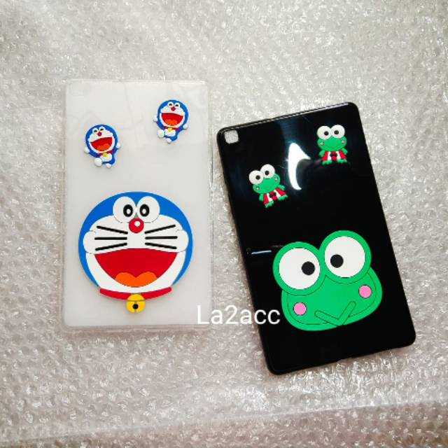 Case tab samsung tab A 8.0 2019 SM T295 karakter 3d kitty softcase casing silikon