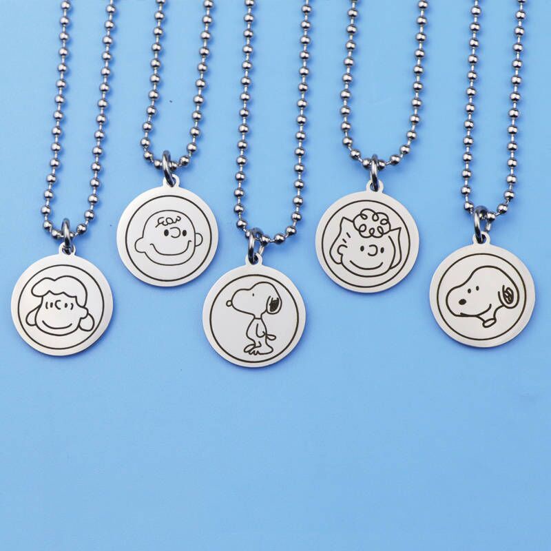 Pribadi bear Snoopy kalung wanita in trendi pria selebriti Internet hip hop keren sederhana semua-ya