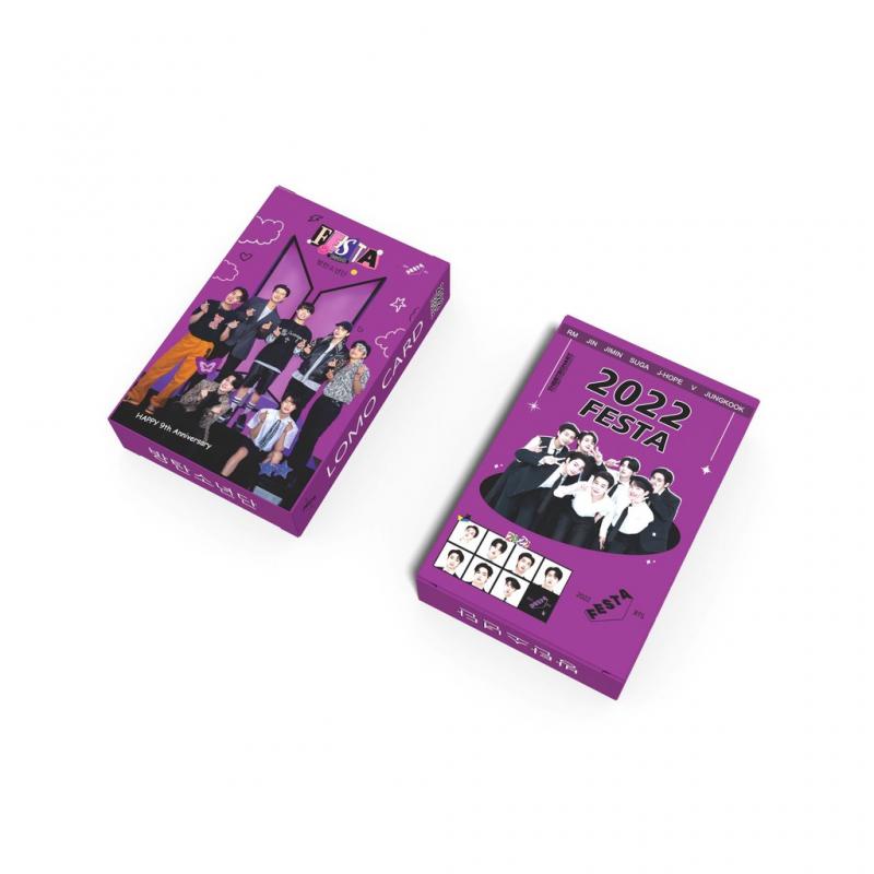 55pcs Kartu Foto Lomo BTS 9th Anniversary