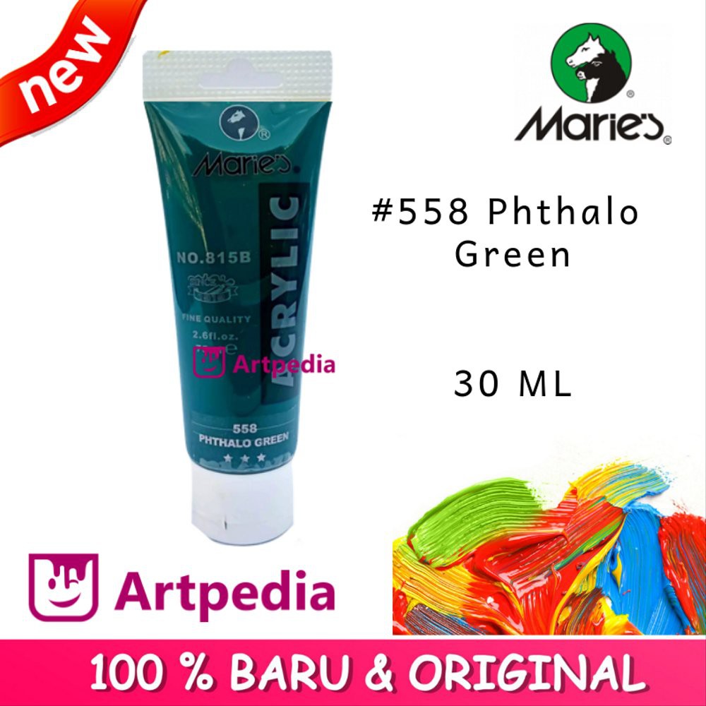 

Maries - Phthalo Green - Maries Acrylic Paint 30ML - Cat Akrilik Maries 30 ML terbaik