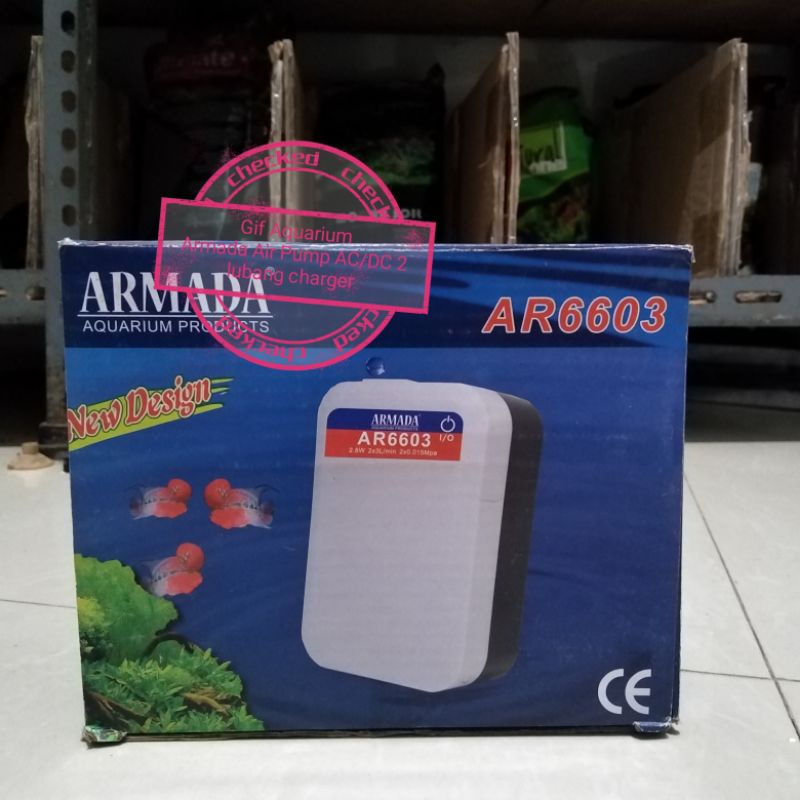Armada Airpump AC/DC  AR6603 2 lubang Output Charger