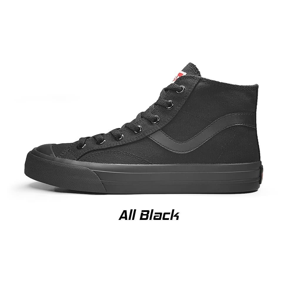 SEPATU SNEAKERS VENTELA SHOES PUBLIC HIGH ALL/FULL BLACK | SEPATU PRIA