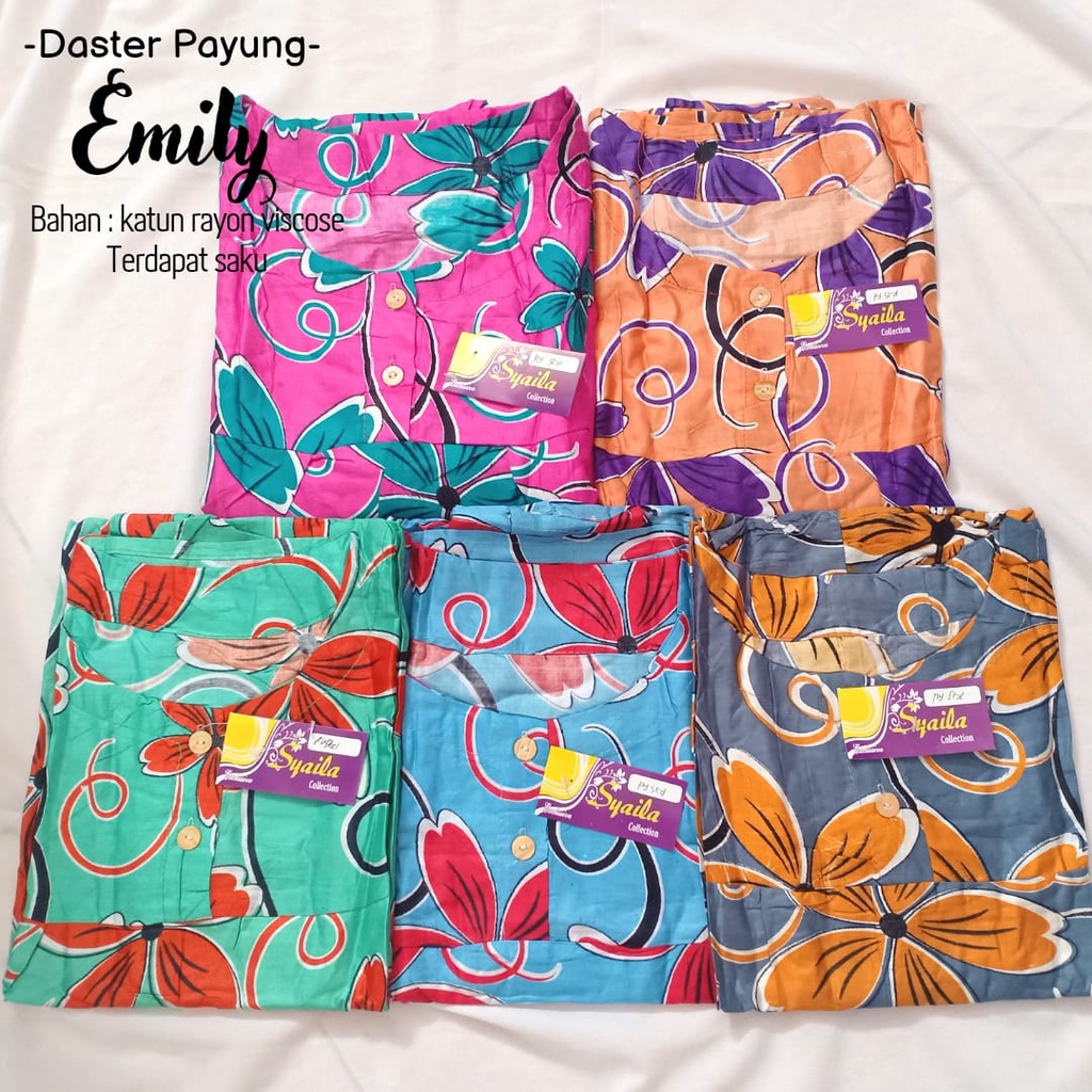 Termurah-Daster Murah Solo-Daster Payung Flower Emily-Bahan Katun Viscose Nyaman Dipakai