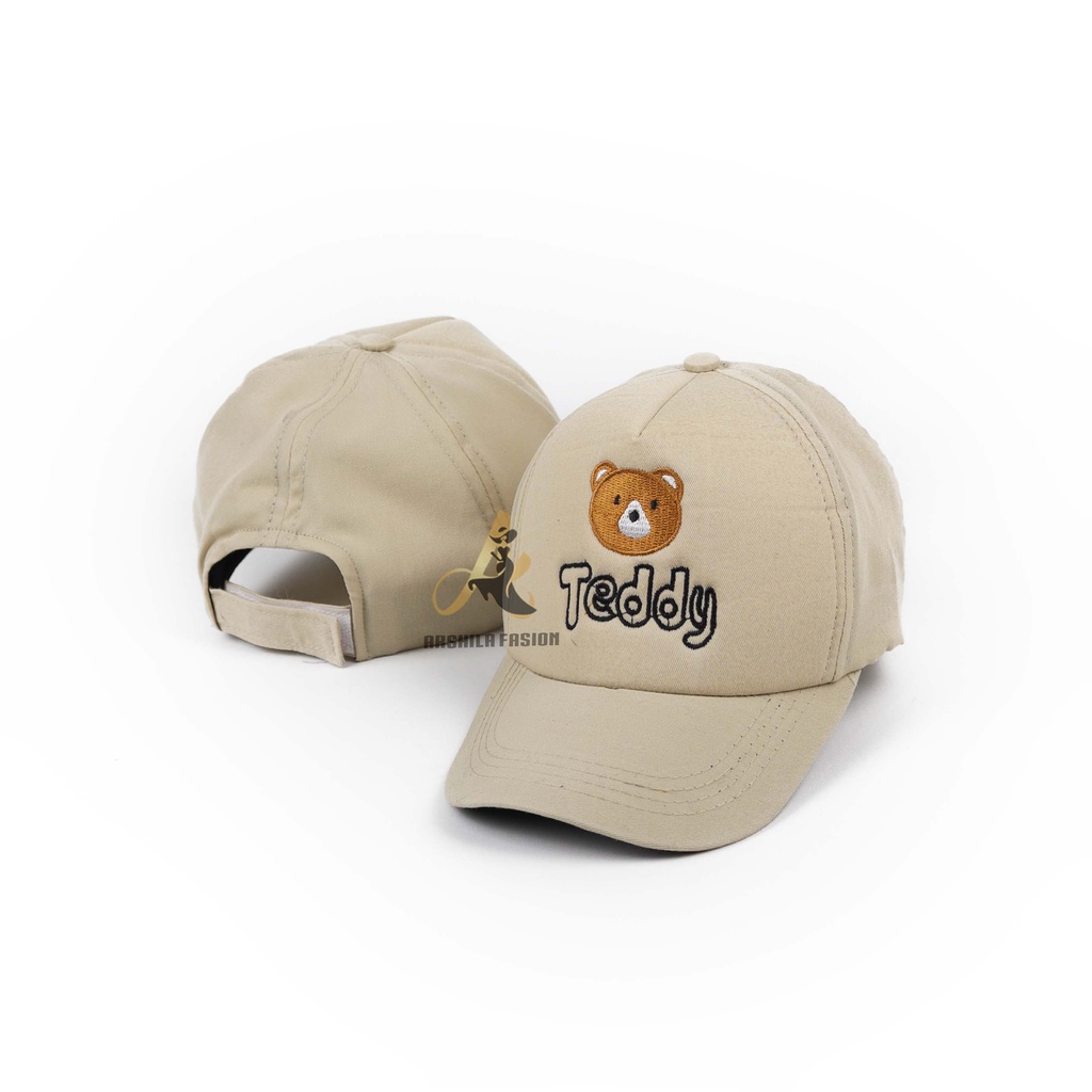 Topi Anak Bordir Teddy / Topi Anak Laki Laki Perempuan