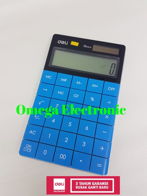 Deli E1589 Calculator Desktop Kalkulator Stylish Office 1589 Kantor Warna Warni