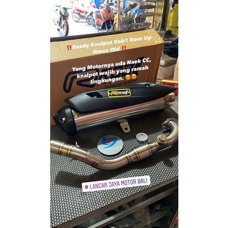 Knalpot ROB 1 Bore Up Nmax/Nmax new