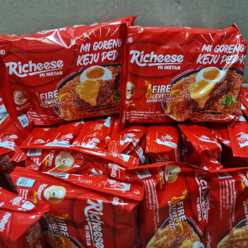 

Mie Goreng Richeese Level 3 Ready || Mie Richeese Extra Hot Level 3