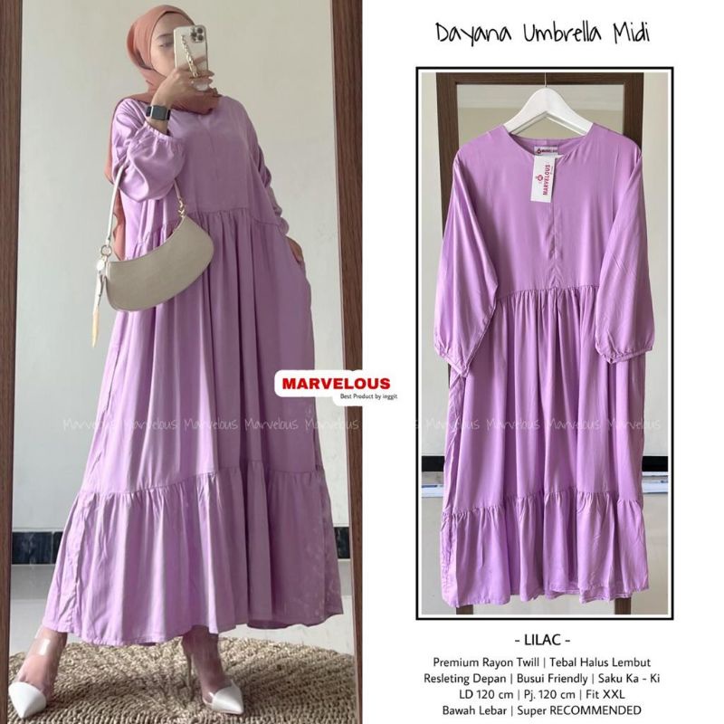 100% ORI MIDI dress by Marvelous [Basic Puffy Dayana]