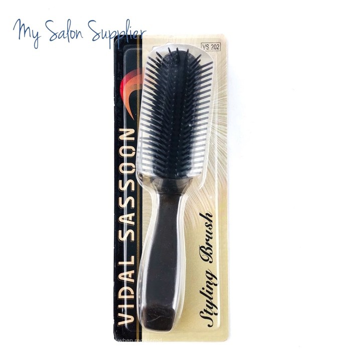 Sisir Vidal Sassoon 7 Baris Coklat VS202