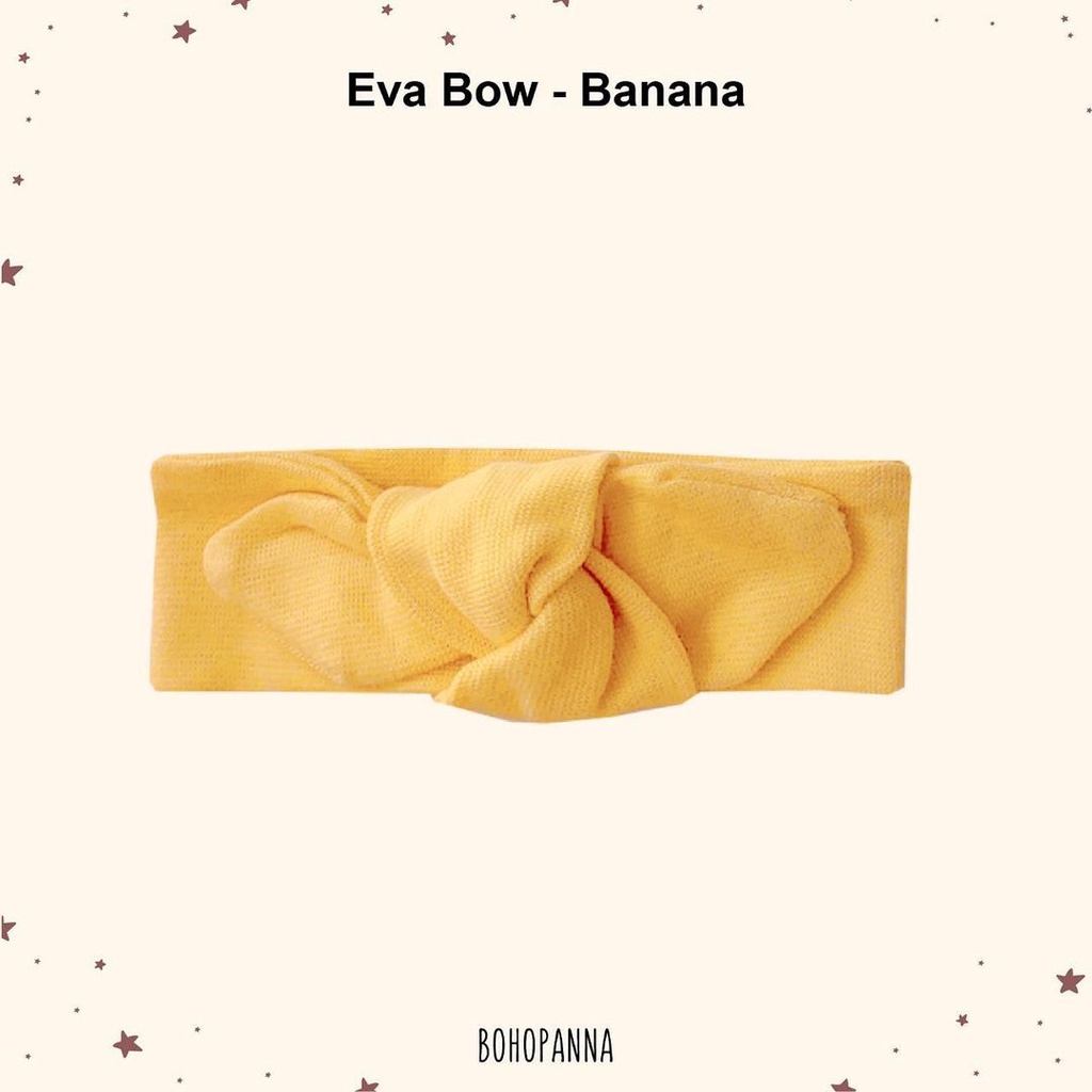 BOHOPANNA Eva Bow Colour Bandana Pita Bayi Polos