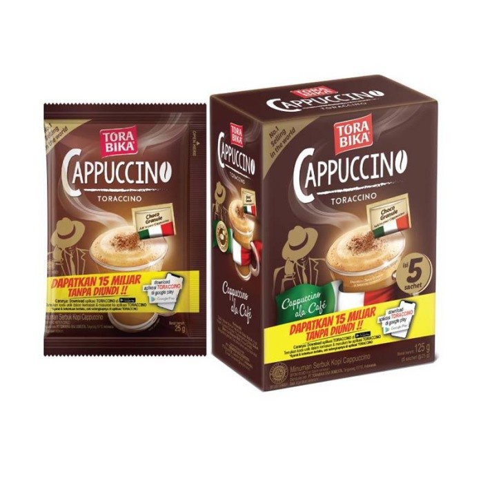 

TORABIKA CAPPUCINO TORACCINO 5 SACHET 125G