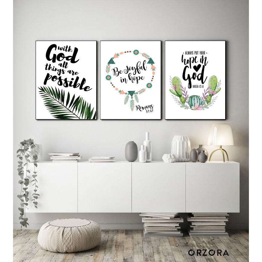 Poster Rohani Kristen / Dekorasi Rumah /Poster Inspirasi(AP30003)