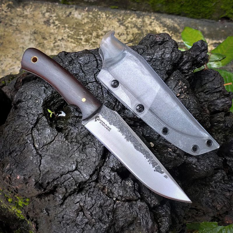 Alat pisau bushcraft survival bowie fulltang edc Not ka bar esee morakniv