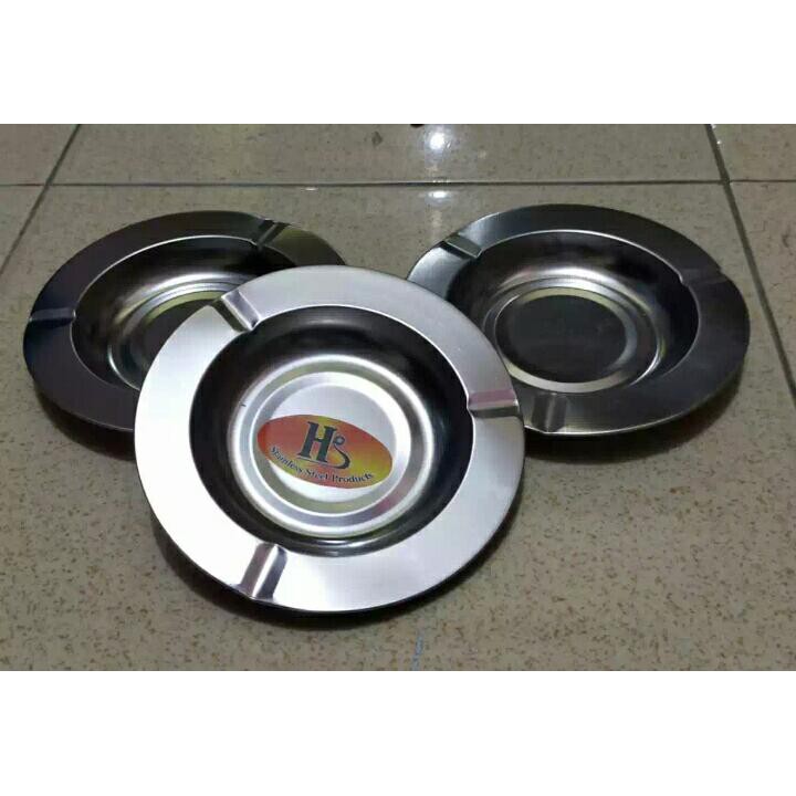 Asbak stainless steel murah bulat