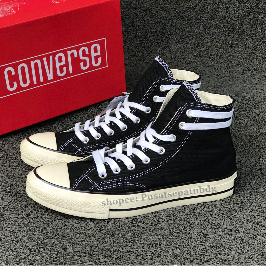 CONVERSE 70S HIGH EGRET BLACK WHITE