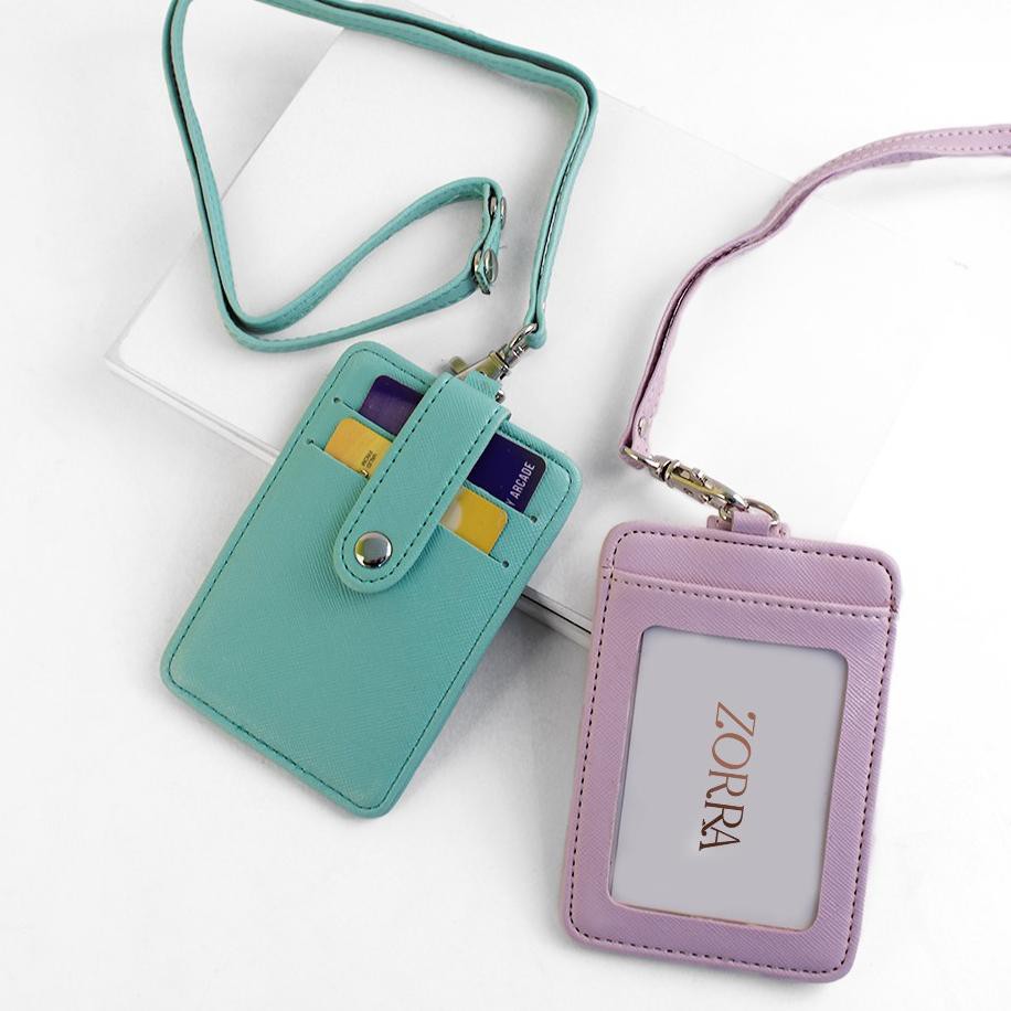 

➸ ZORRA Lanyard ID Card Name Tag ID Card Tempat ID Card Holder Kulit ➴