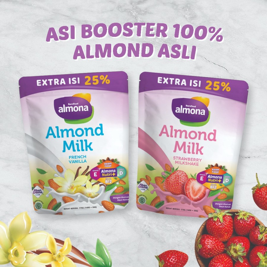 ALMONA Almond Milk Powder ASI Booster Daun Katuk |Susu Pelancar ASI
