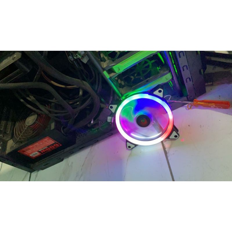 XBT Aura Rainbow RGB fan casing 12CM LED RING - Fan case 12cm Double ring