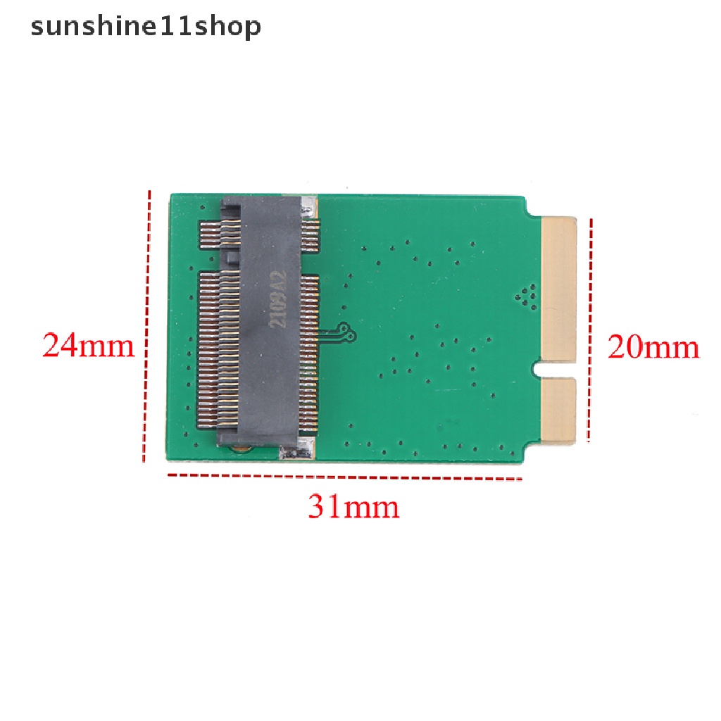 Sho Papan Adapter M.2 NGFF SSD Ke 17 + 7 Pin Untuk Macbook AIR 2012 A1466 A1465 N