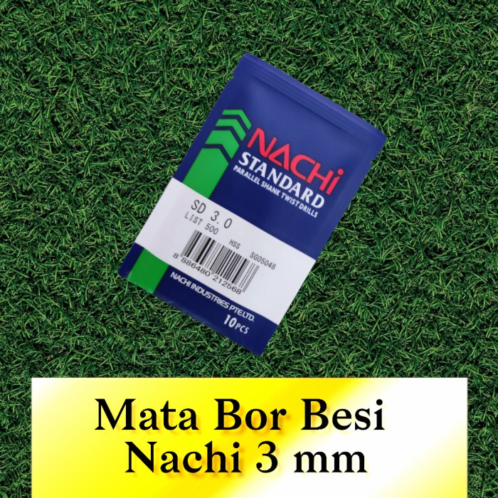 Mata Bor Besi Nachi 3 mm Original HSS Bagus