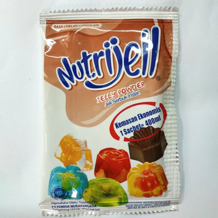 

agar-agar-puding-bahan- nutrijell coklat kemasan ekonomis 20 gram. -bahan-kue.