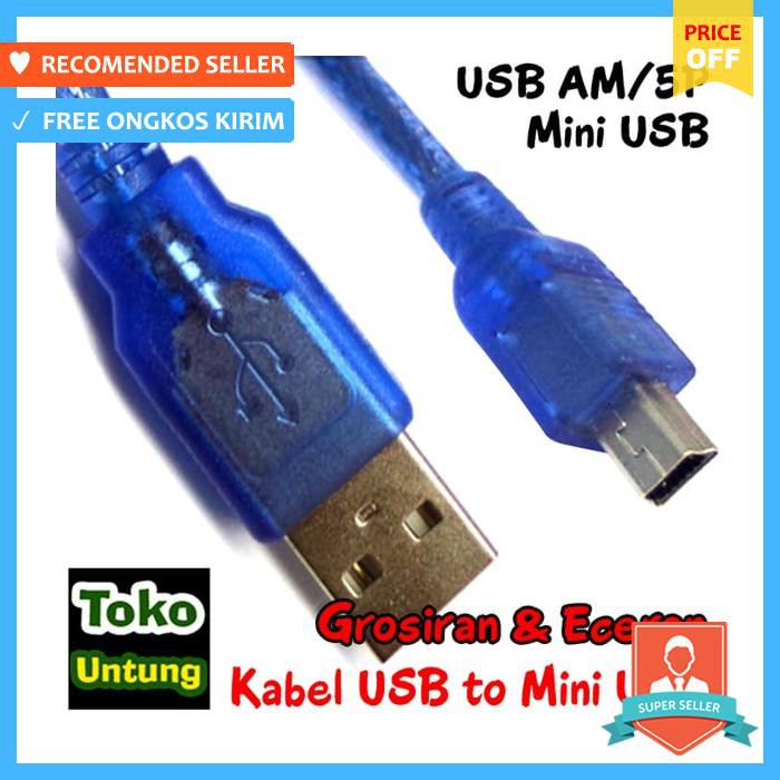 Kabel Mini Usb 5 Pin Bisa Untuk Charger Hp Esia Dan Kabel Data - Aksesoris Handphone